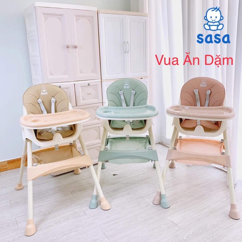 Ghế ăn dặm đa năng cao cấp Sasa Uni cho bé
