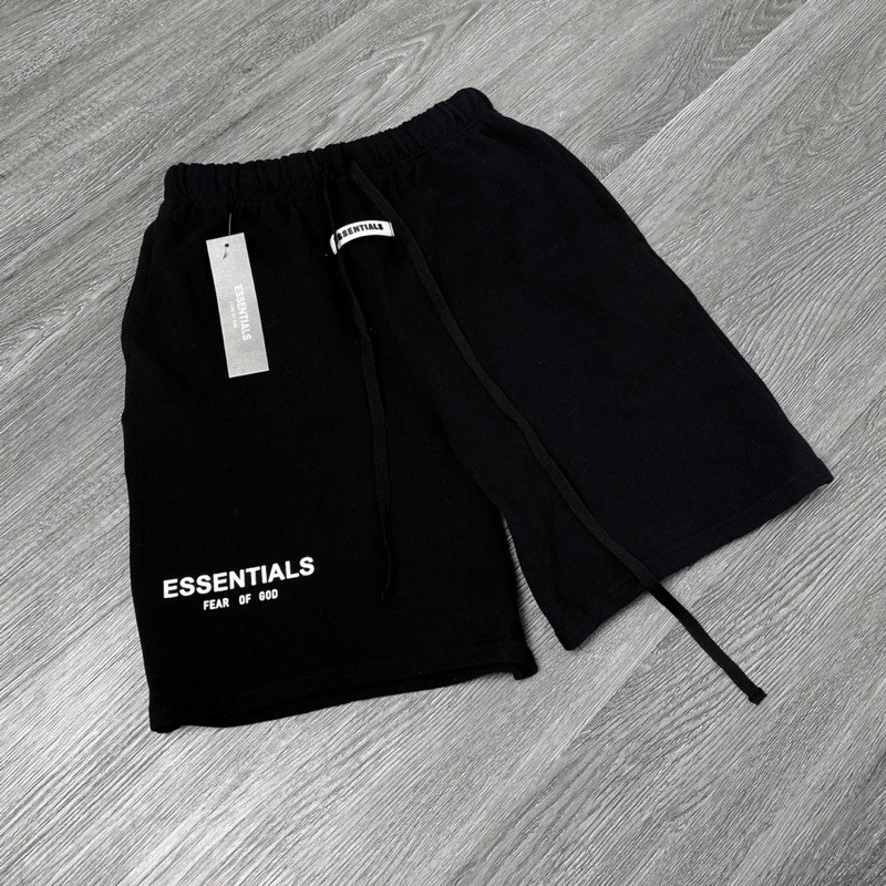 Quần short nỉ cotton Essentials , quần nam nữ 1hit_unisex