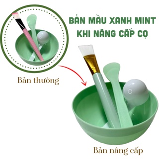 [Freeship] Combo cơ bản Bộ trộn đắp mặt nạ, chén, cọ, thìa (muỗng)