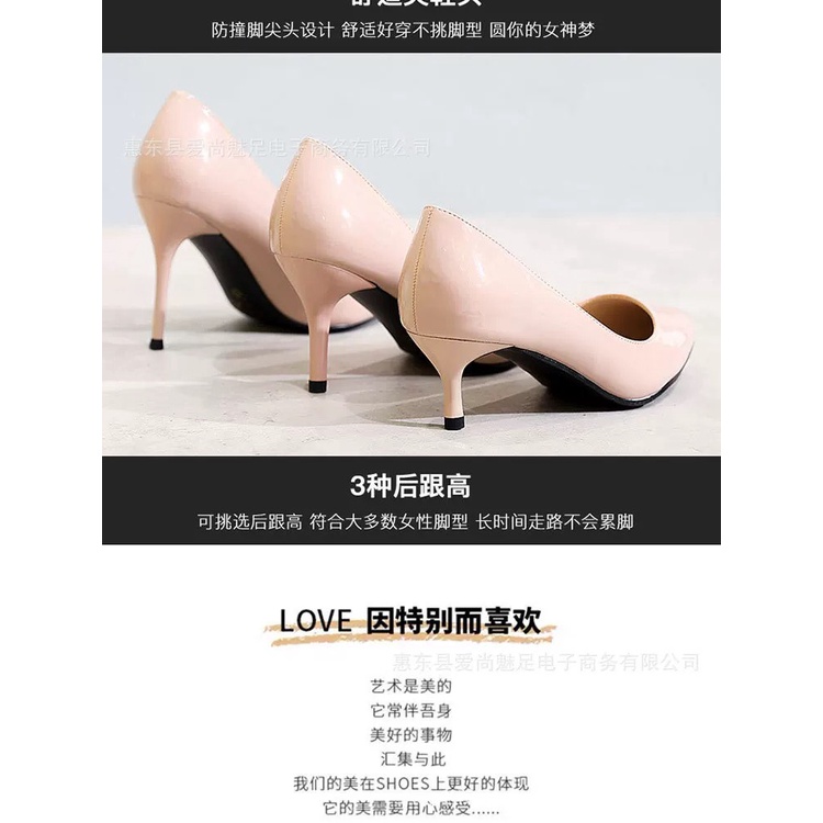 GIÀY CAO GÓT SIZE NHỎ 30 31 32 DA BÓNG MỀM DÁNG BASIC