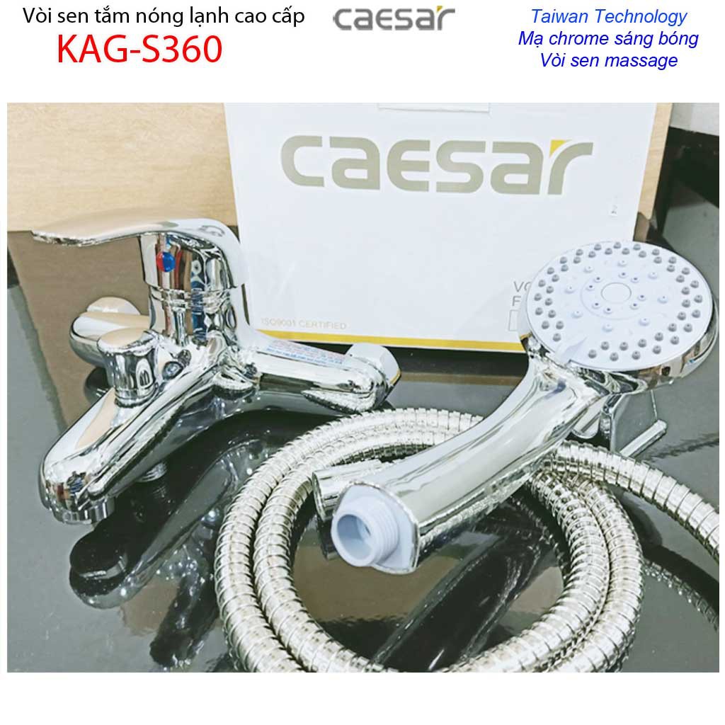 Vòi sen nóng lạnh Caesar KAG-S360, chiết khấu giá tốt chất lượng tốt Vòi sen tắm KAG-S360