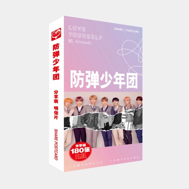 Hộp ảnh postcard BTS album Love Yourself Answer