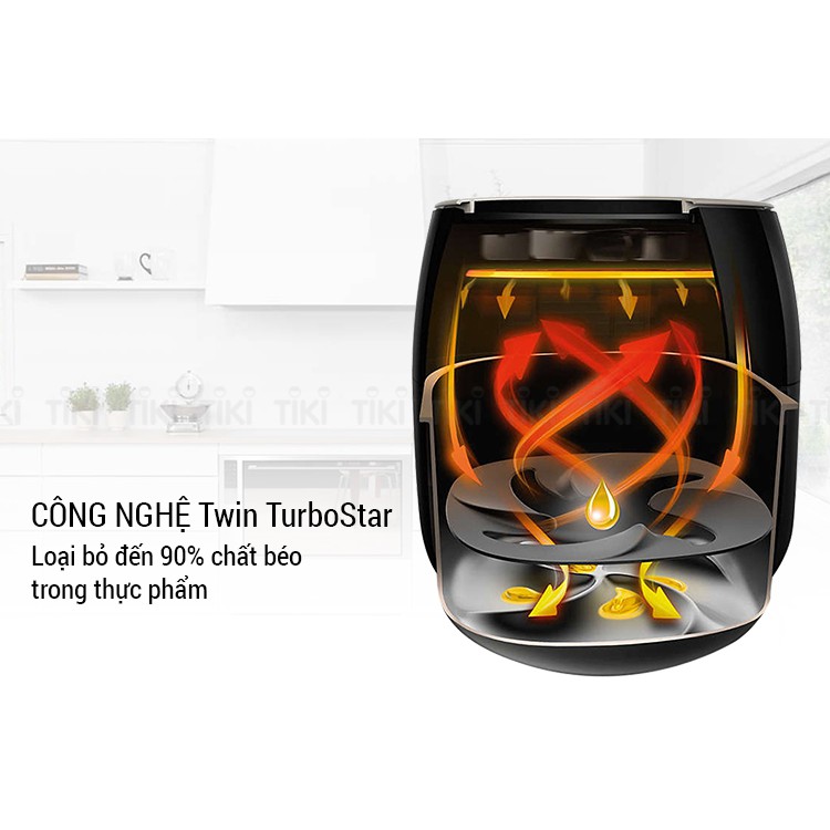 Nồi chiên không dầu điện tử thương hiệu cao cấp Philips HD9741 - Dung tích 3 lít (Chính Hãng bảo hành: 2 NĂM)