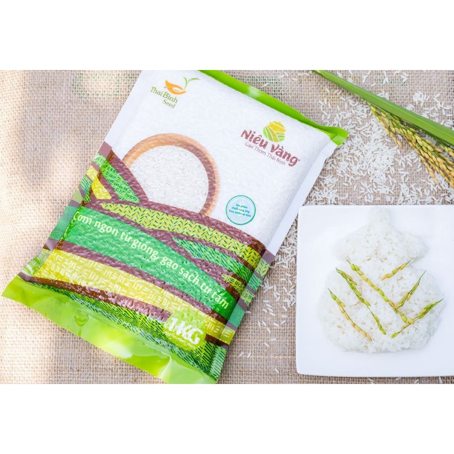 Gạo Niêu vàng 1kg - Điểm Bán Xanh