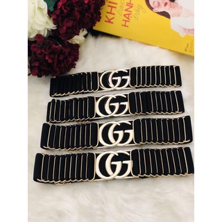 Đai váy Belt chun co giãn G KẾT họa tiết Bản 4cm