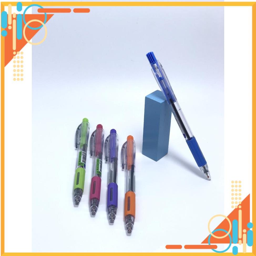 Bút bi xanh, bút viết mực xanh/đỏ/đen Quantum ngòi 0.5mm HITZ  FREE SHIP