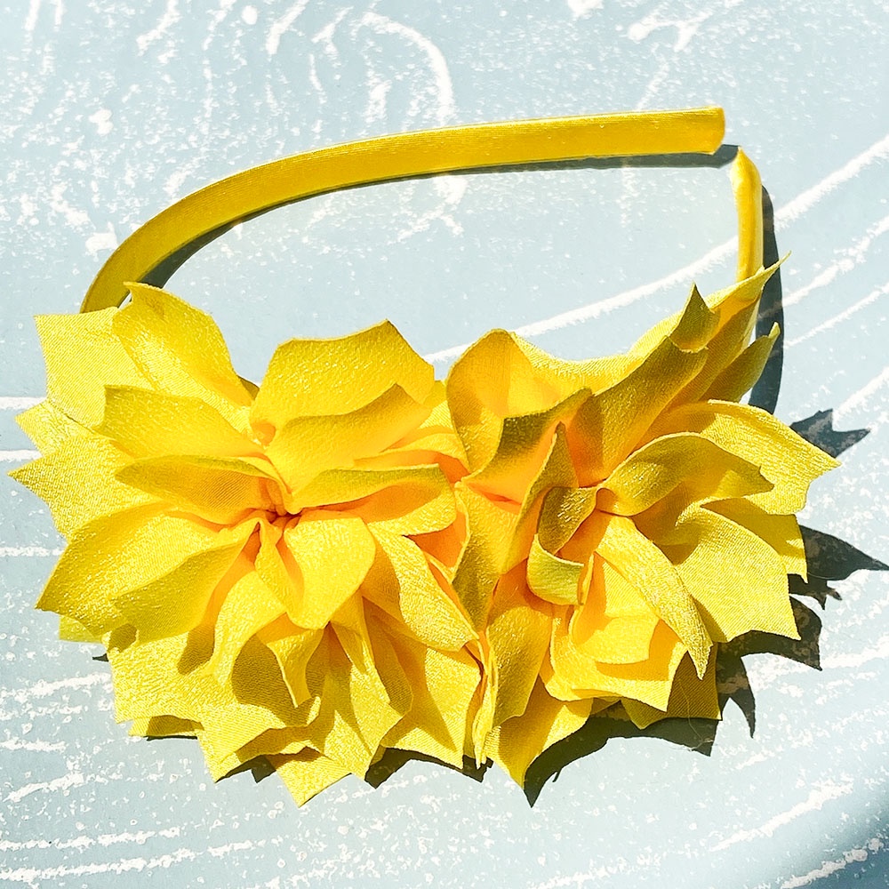 Băng đô hoa lớn KIDSBOWS màu trơn làm bằng tay phong cách Hàn Quốc cho bé gái