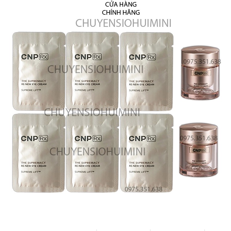 [Mới-Hot] Gói sample kem mắt CNP Rx lấp đầy nếp nhăn, giảm thâm và bọng mắt - CNP Rx THE SUPREMACY RE-NEW EYE CREAM 1ml