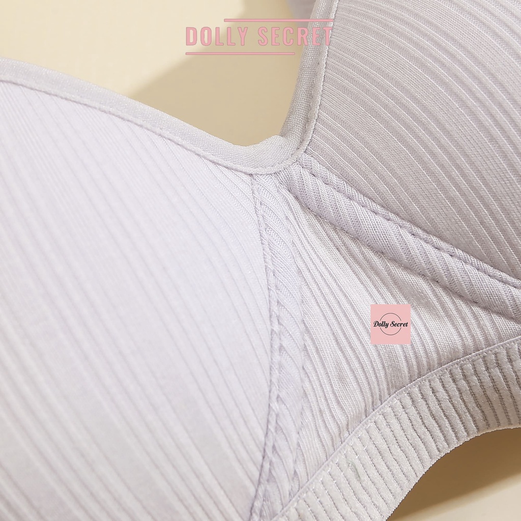 Áo lót nữ bra su đúc mát chống chảy xệ đệm mỏng không gọng dolly secret a09 - ảnh sản phẩm 7