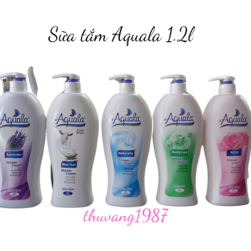 Sữa tắm aquala 1.2l nhiều mùi