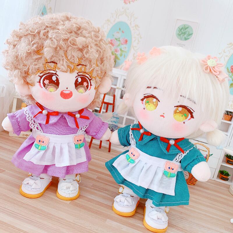 Outfit cho Doll 20cm - Set váy tạp dề / tủ đồ Taobao
