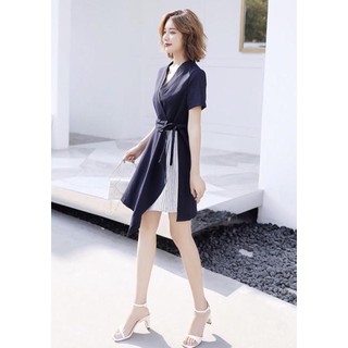 Đầm xanh TÀ PHỐI SỌC (kèm hình thật)
