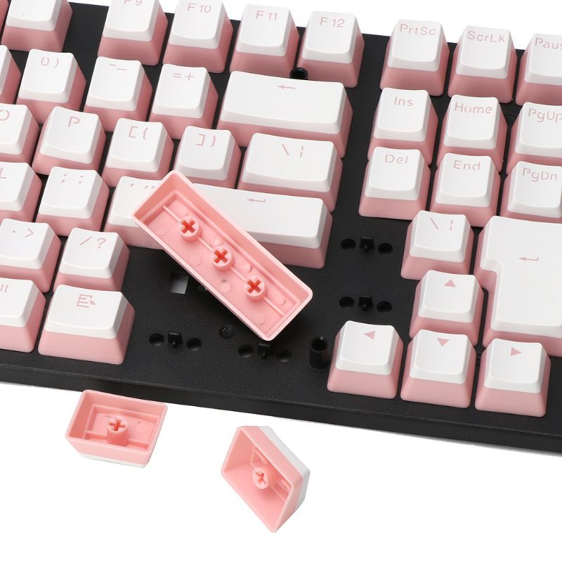 Set 108 nút bàn phím cơ OEM MX màu hồng xinh xắn