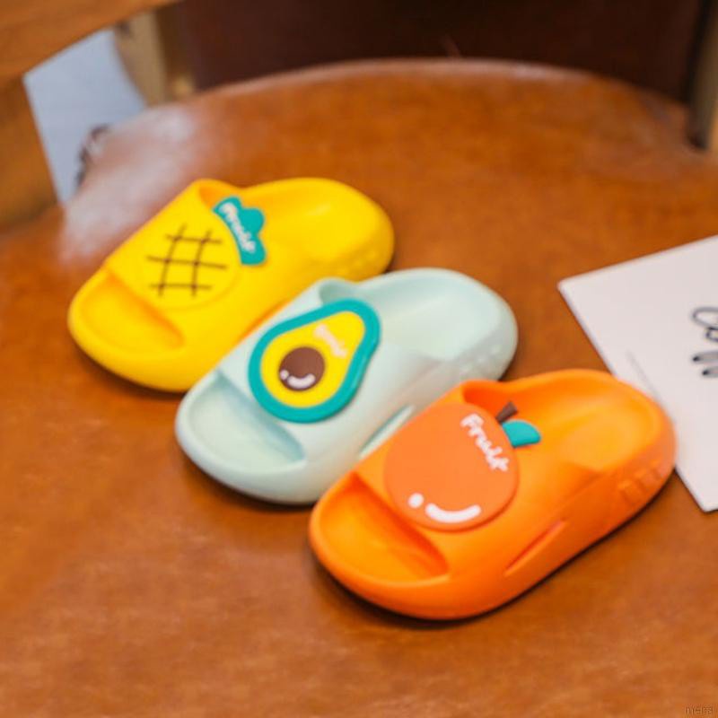Dép Đế Mềm Thoáng Khí Họa Tiết Trái Cây Xinh Xắn Cho Bé