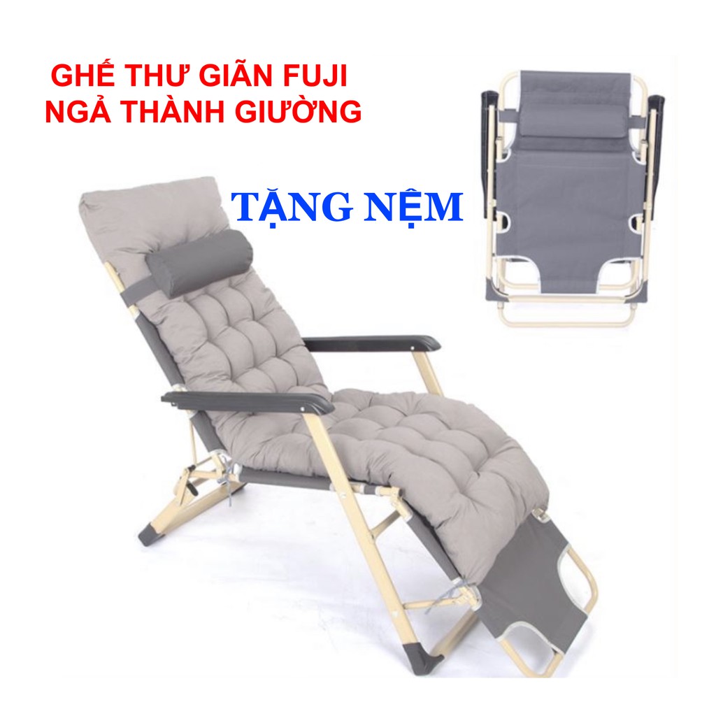 Ghế Xếp thư giãn ngả thành giường,Giường Gấp gia đình Văn Phòng [ĐA NĂNG BẢO HÀNH 1 NĂM MIỄN PHÍ] Thư Giãn,