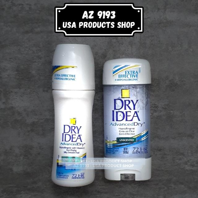 Lăn Khử Mùi Nữ Dry Idea Advanced Dry, Khô nhanh, Khử mùi 72 giờ, Không Vàng Áo, Làm Mịn Màng Da Dưới Cánh Tay - Az 9193