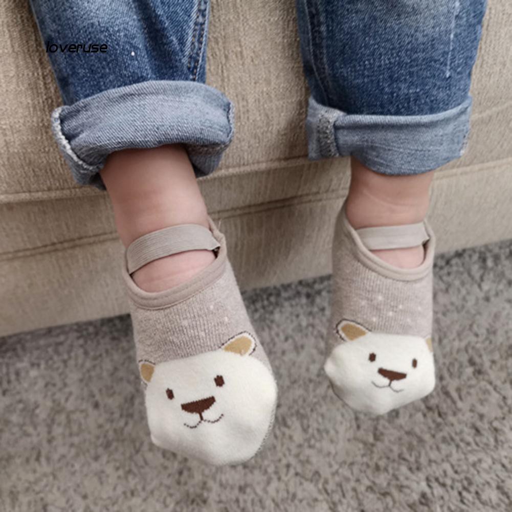 Vớ bông mềm chống trượt hình thú dễ thương cho bé sơ sinh