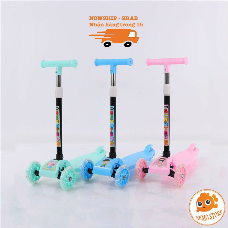 Xe trượt Scooter 3 bánh có bánh xe phát sáng cho bé yêu - BAOPHONG8668