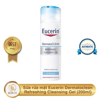 Sữa rửa mặt Eucerin Dermatoclean Refreshing Cleansing Gel 200ml