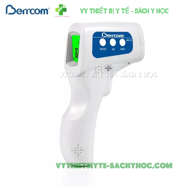 Nhiệt kế hồng ngoại Trán 6 chức năng Berrcom