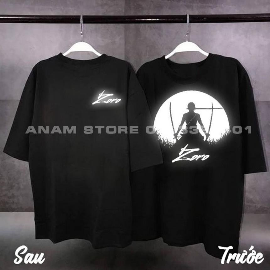 Áo thun phản quang tay lỡ nam nữ ZORO
