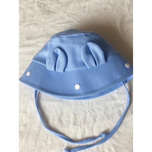 Mũ chống giọt bắn hình tai gấu cho bé