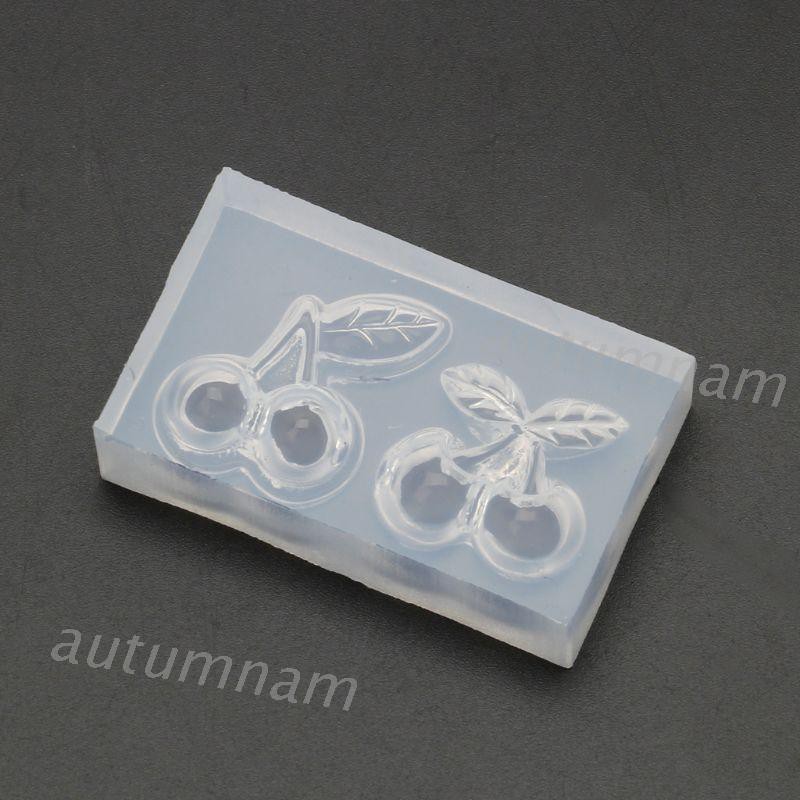 Khuôn Silicon Làm Đồ Trang Sức Hình Quả Cherry Đáng Yêu