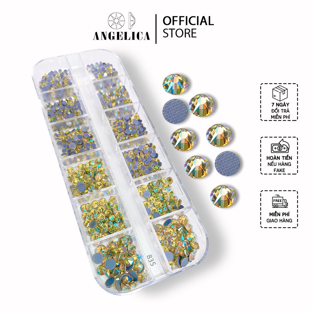 Đá Nail Chân Lưới 16 Khía Jonquil AB Đính Trang Trí Mòng ANGELICA 835