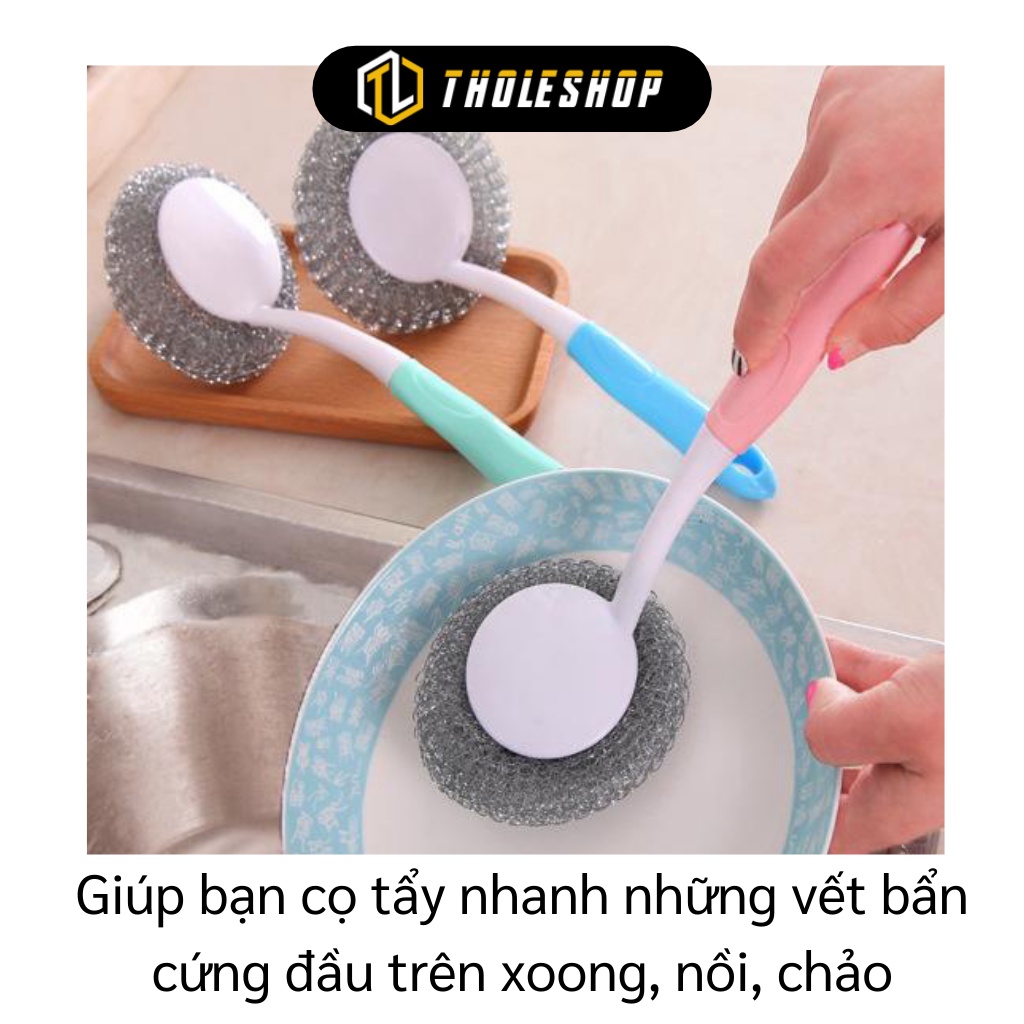 Cây Chà Xoong - Cây Cọ Rửa Xoong, Nồi Có Tay Cầm Dài Tẩy Nhanh Những Vết Bẩn 5888