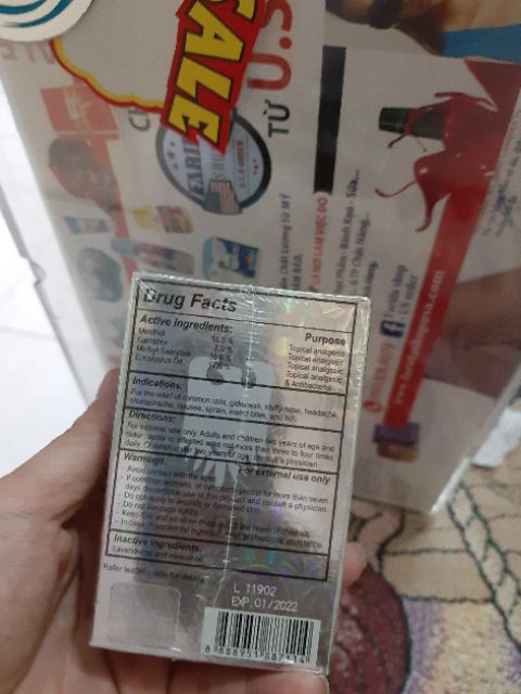 01 chai DẦU XANH /DẦU TRẮNG/ DẦU VÀNG giảm đau EAGLE BRAND MEDICATED OIL 24ml