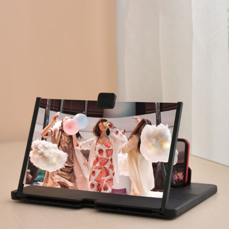 Kính phóng đại màn hình điện thoại 3d 12inch thiết kế dạng gập bảo vệ mắt