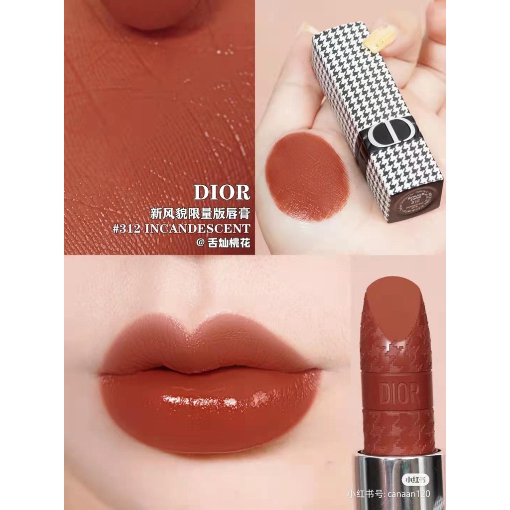 Son Môi DiorLieyan 999-312-720-772 3.5g Chất Nhung Màu Xanh Dương/Vàng