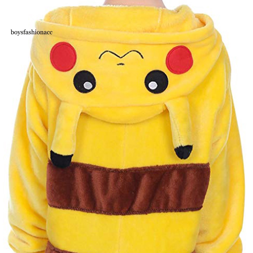 Áo liền quần Ngủ Liền Thân Hình Pikachu Hoạt Hình Cho Bé Trai