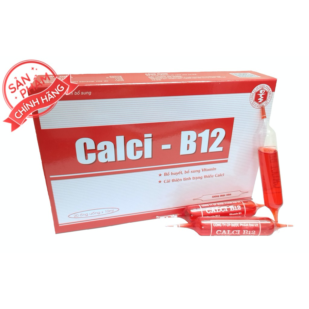 Canxi B12 Đại Uy (Hộp 20 ống)