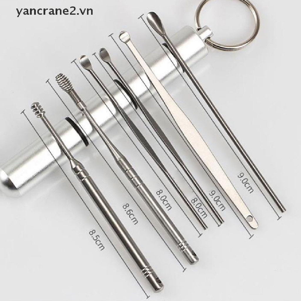Bộ 6 Dụng Cụ Lấy Ráy Tai Bằng Inox Tiện Dụng
