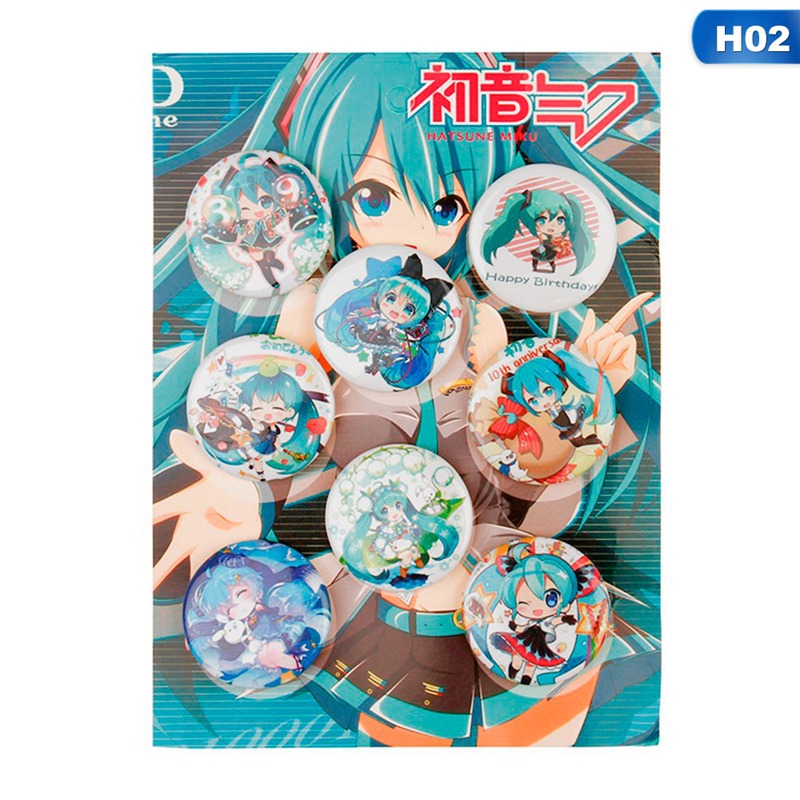 flowersqueen Anime Brooches My Hero Academia Pins Set Fashion Gift 8pcs Pins For Friends