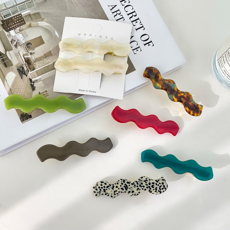 Set 2 Kẹp Tóc Kiểu Dáng Thời Trang Phong Cách Hàn Quốc