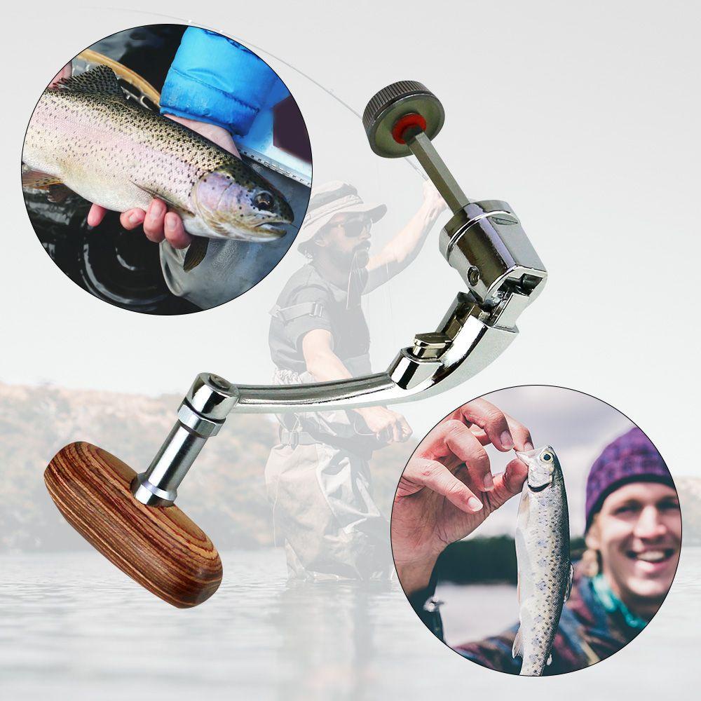 Myrongvn Tay Cầm Guồng Quay Cần Câu Cá Bằng Kim Loại Trái Phải Công T