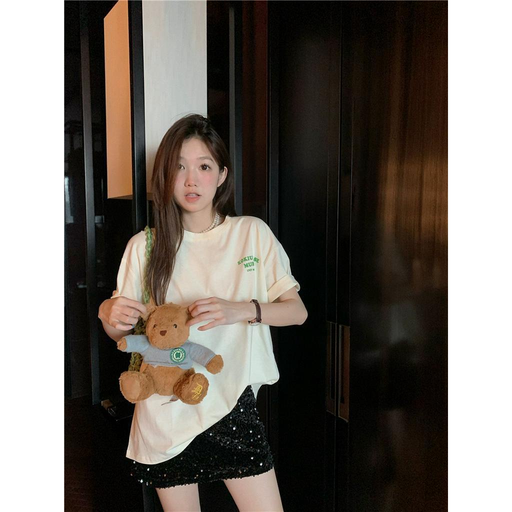 Áo Thun Tay Ngắn Cotton Tinh Khiết Phong Cách Mới Mùa Hè 62216