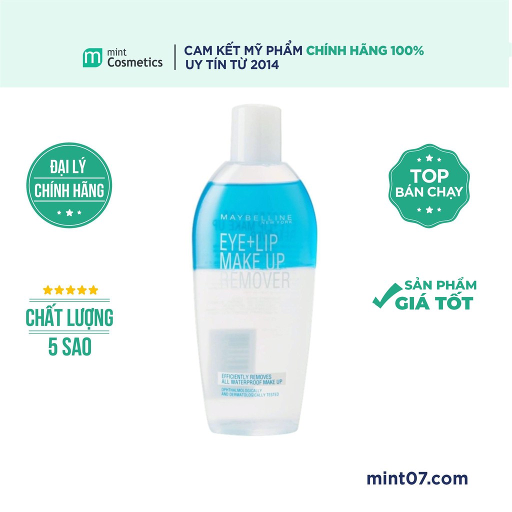 Nước Tẩy Trang Mắt Và Môi Maybelline Make Up Remover Eye & Lip