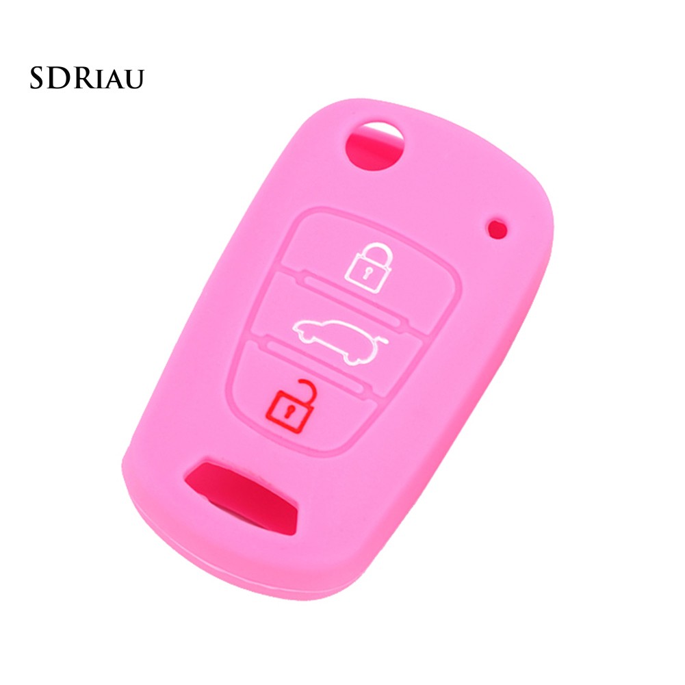 Vỏ silicon bảo vệ chìa khóa xe Hyundai I30/I35 nhiều màu sắc