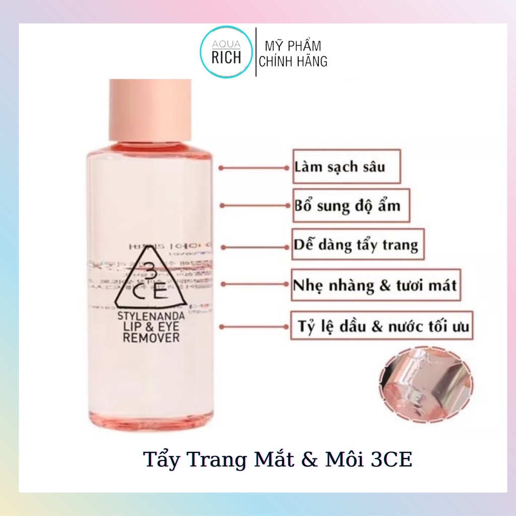 Dầu Tẩy Trang Cho Mặt 3CE