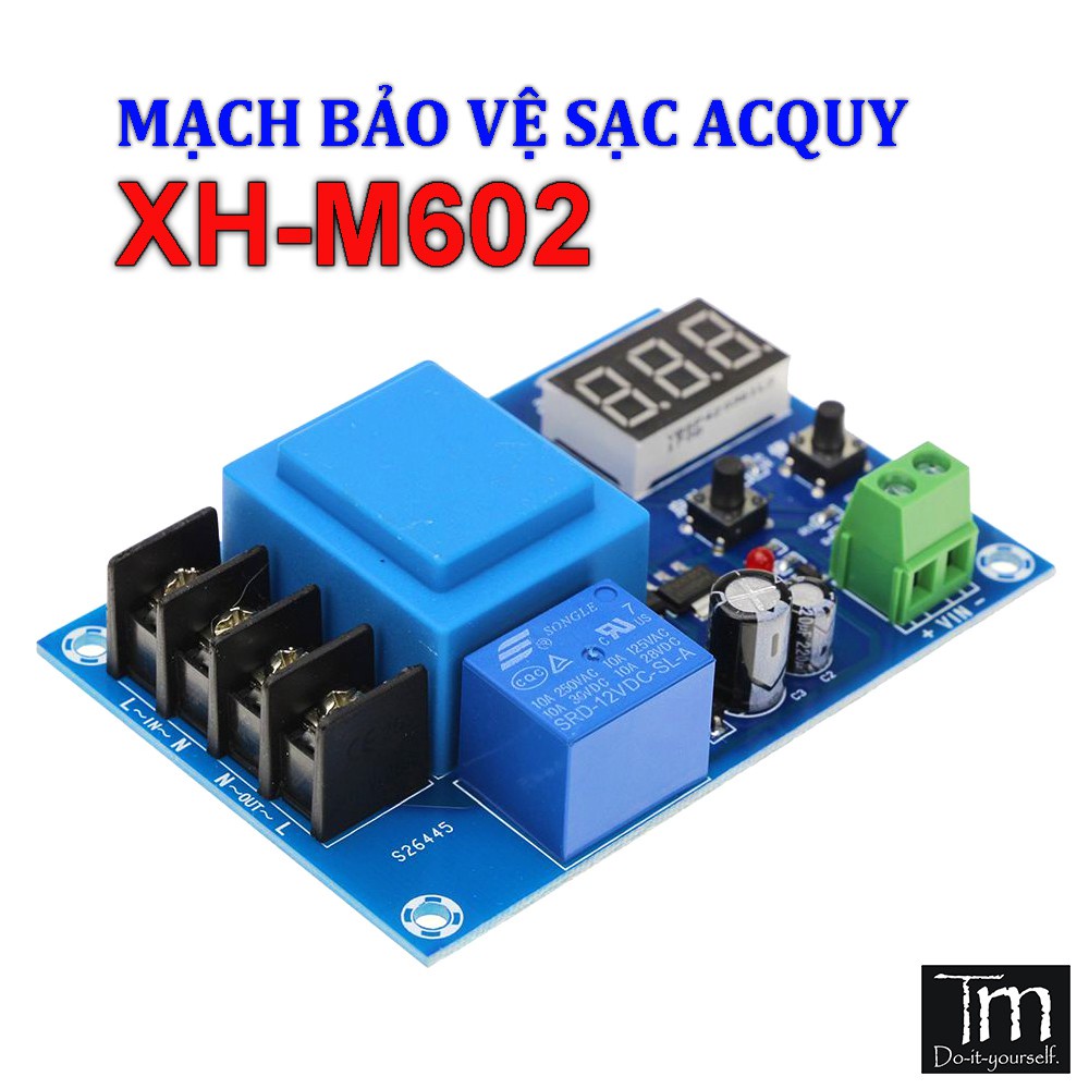 ┋☄♛Mạch Điều Khiển Sạc Tự Ngắt Ắc Quy 12-60V (XH-M602)