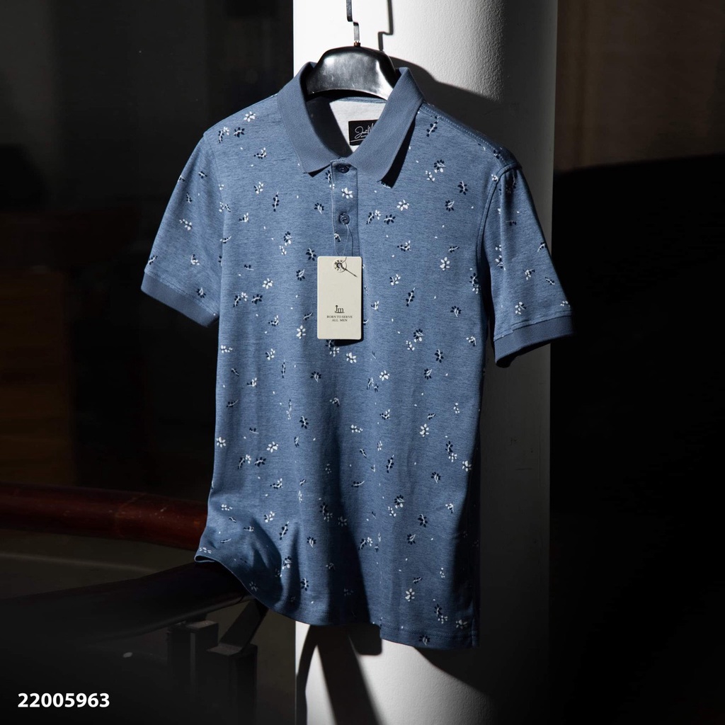 Áo thun nam polo cổ bẻ Just Men hoạ tiết nổi bật thời trang đẹp