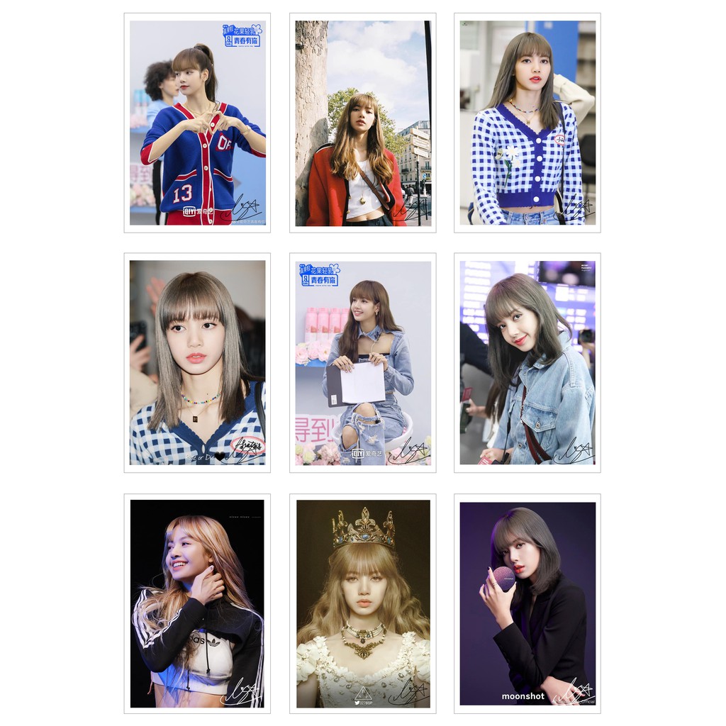 Lomo Card 54 ảnh có chữ ký LISA BLACKPINK