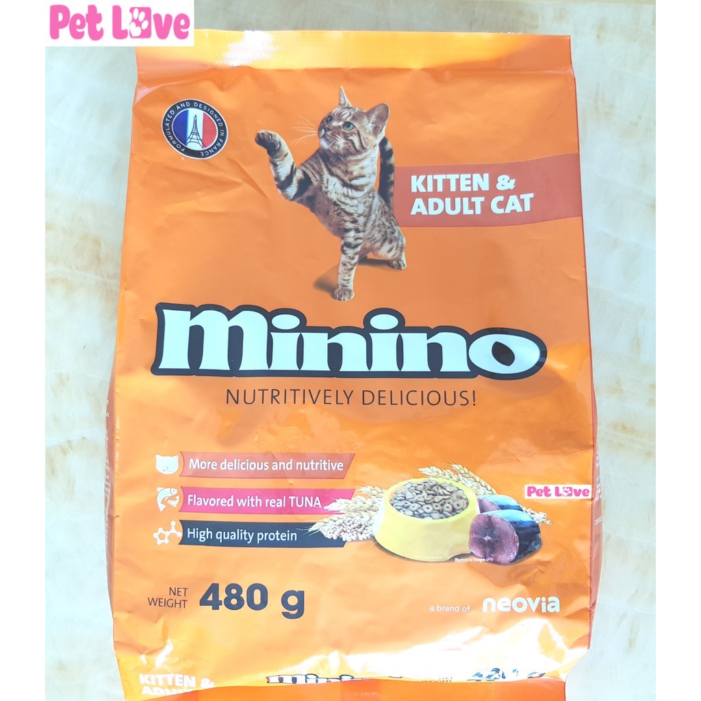 COMBO 4 loại thức ăn hạt cho mèo (Minino, Meo, Minino Yum, Hello Cat)