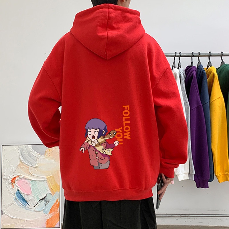 Áo hoodie cặp đôi unisex nam nữ local brand hàn quốc cute chất vải dày dặn form rộng chống nắng  NARUTO &amp; HINATA