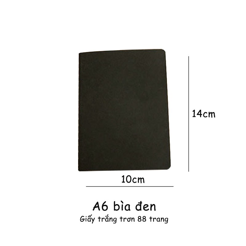 Sổ tay vẽ chì lò xo A5 100 trang sổ tay Sketchbook giấy kem trơn 110gsm