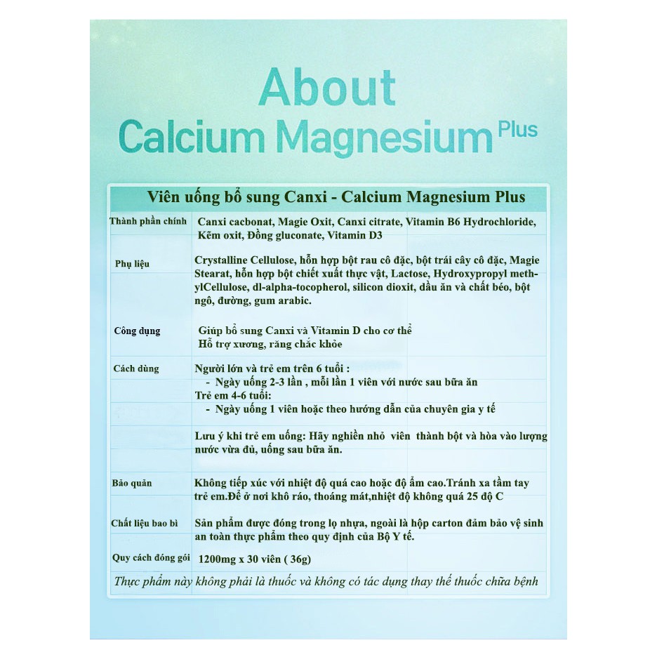 ❤️ Calcium magnesium Plus NutrioneLife  - 30 viên - Giúp bổ sung canxi và vitamin D3.