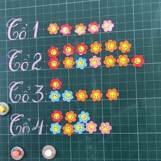 20 Thẻ Tích Điểm Size 4cm Có Nam Châm Gắn Bảng Hình Sao Và Hoa